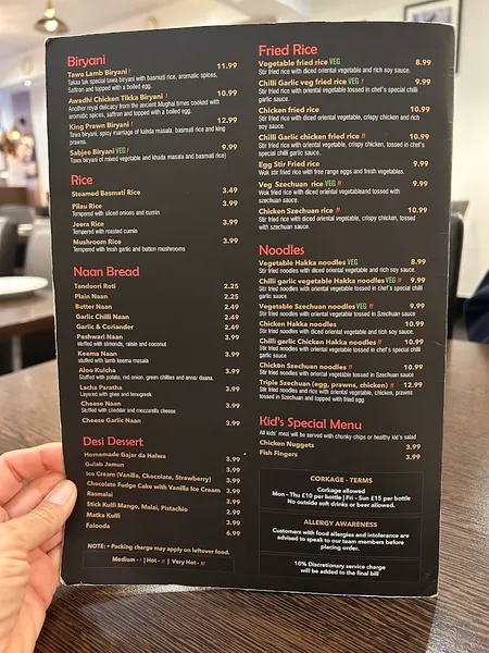 menu 0 of takaa tak, Hounslow