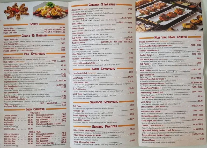 menu 1 of Urban Kitchen Hounslow