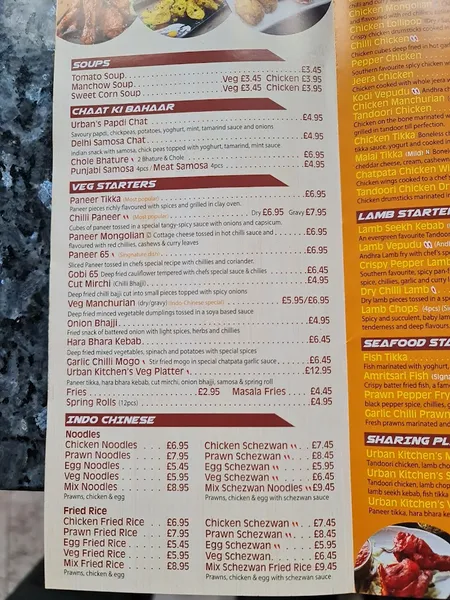 menu 2 of Urban Kitchen Hounslow