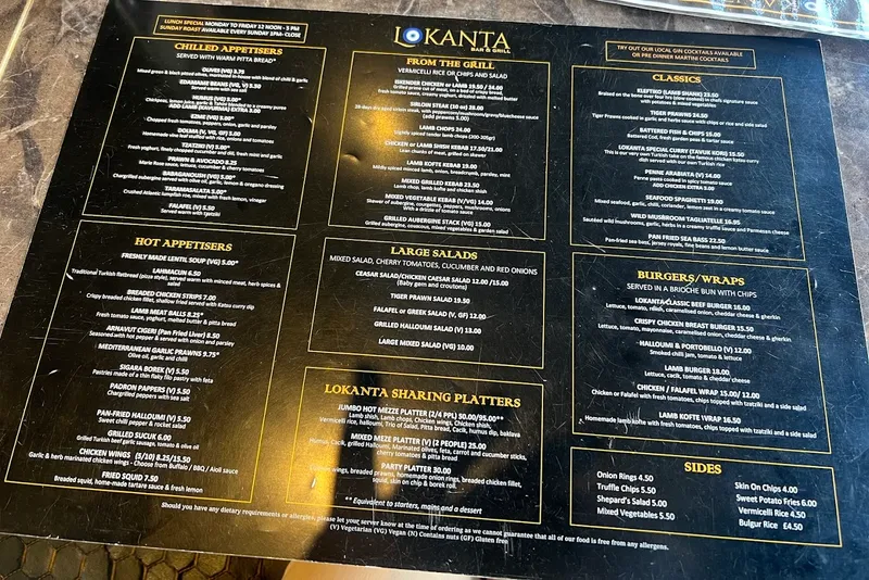 menu 0 of Lokanta Bar and Grill