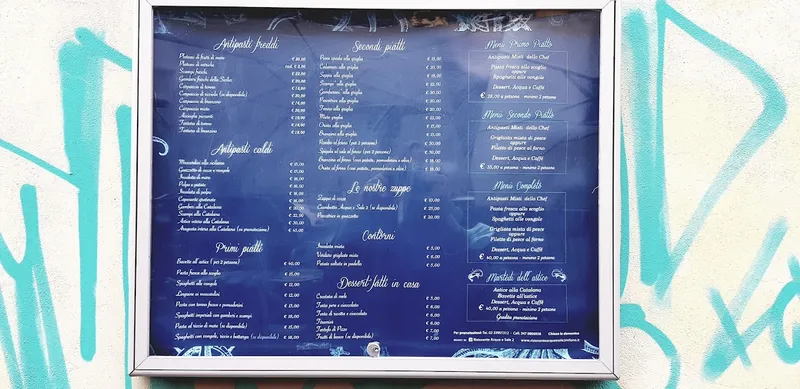 menu 2 of Acqua e Sale 2