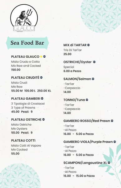 menu 1 of Glauco SeaFood & Lounge