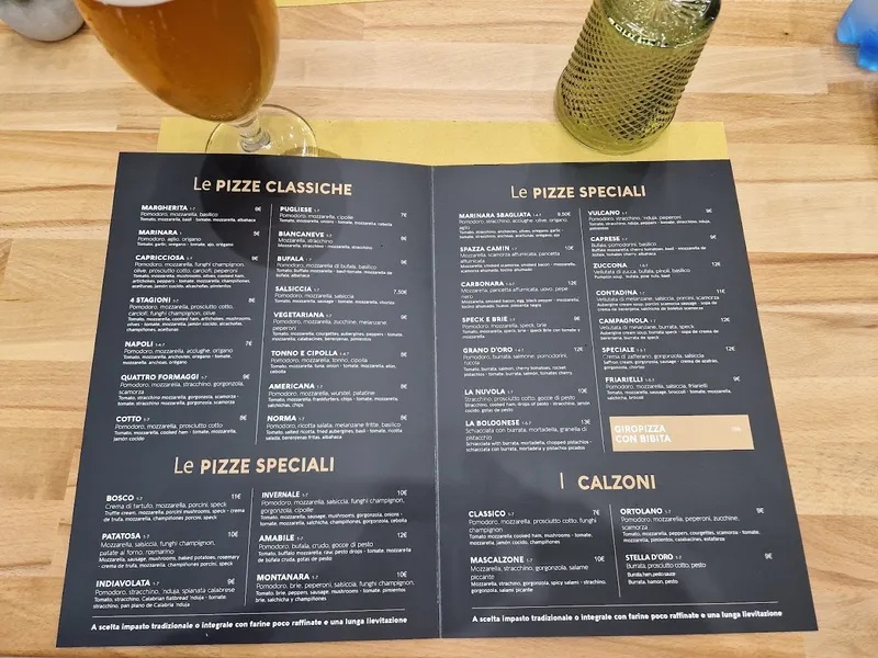 menu 0 of Grano D’Oro