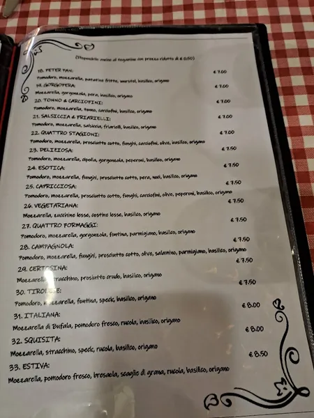 menu 2 of Vesuvio