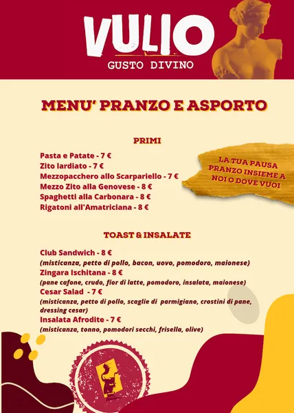 menu 0 of Vulìo- Gusto Divino