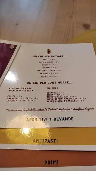 menu 1 of Vulìo- Gusto Divino