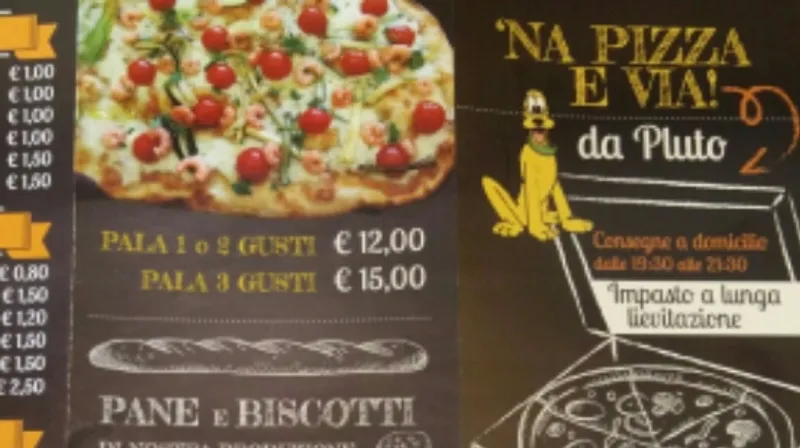 menu 1 of 'NA PIZZA E VIA!