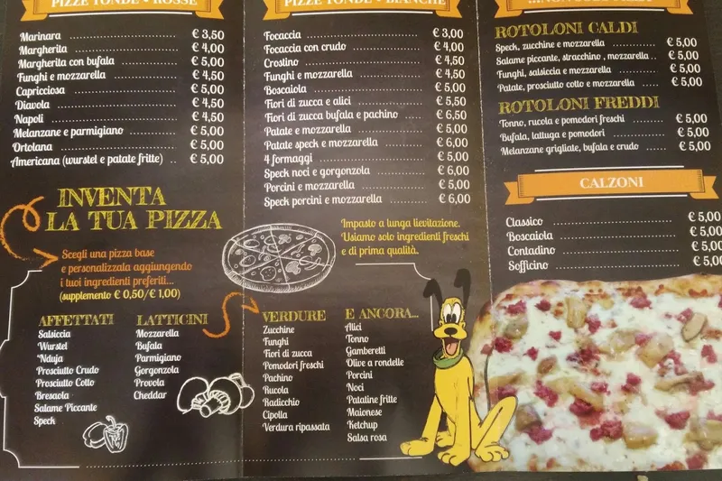 menu 1 of 'NA PIZZA E VIA!