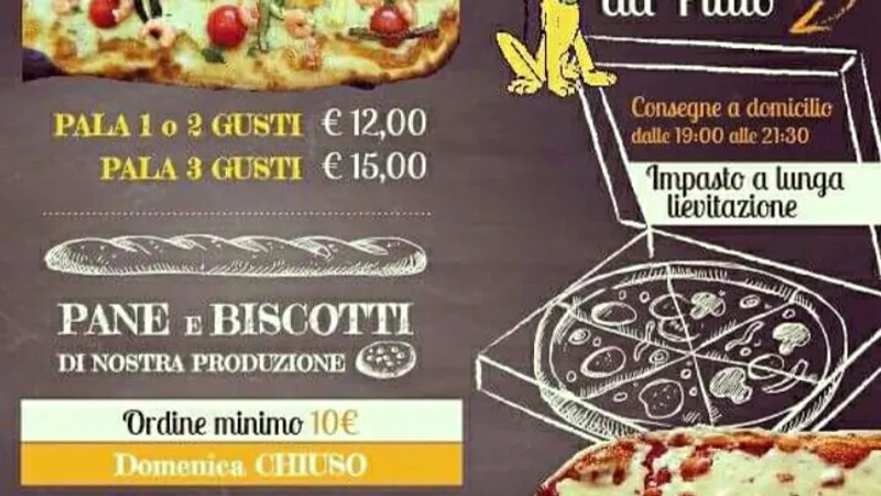 menu 2 of 'NA PIZZA E VIA!