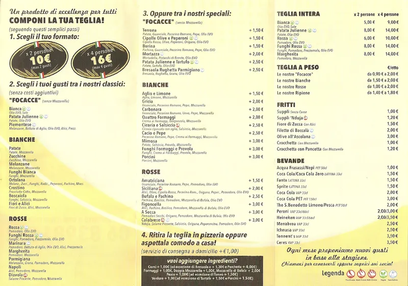 menu 0 of La Bottega del Pizzolaio - Tuscolana