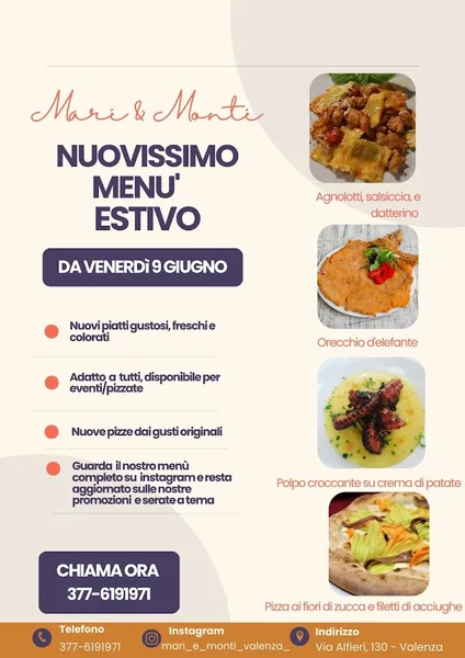 menu 0 of Mari e Monti