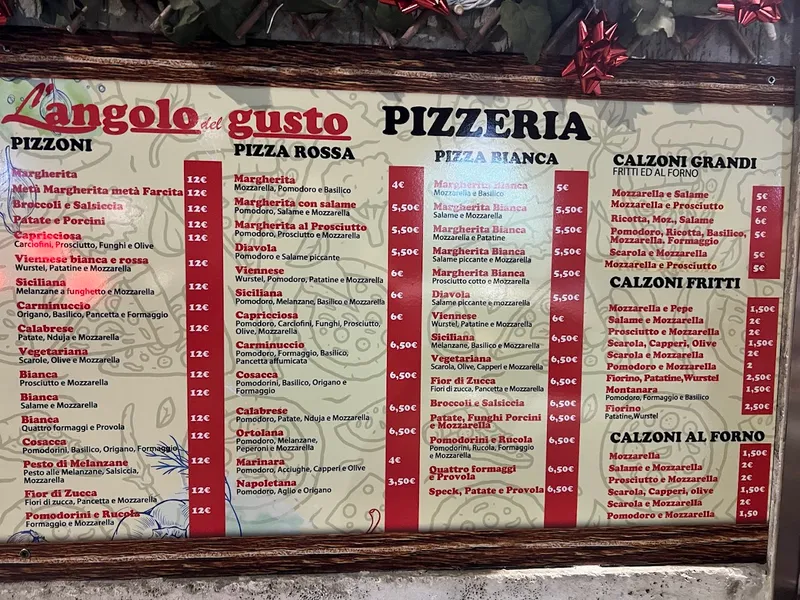 menu 0 of L'angolo Del Gusto