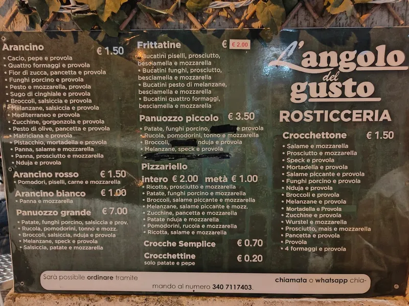 menu 1 of L'angolo Del Gusto