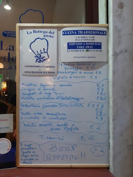 menu 2 of La Bottega Del Gusto