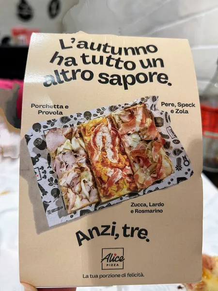 menu 0 of Alice Pizza Porta Genova