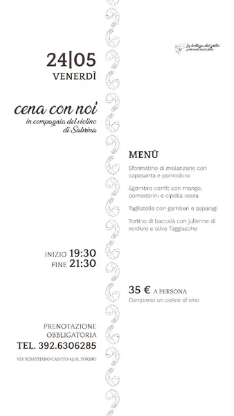 menu 0 of LA BOTTEGA DEL GRILLO