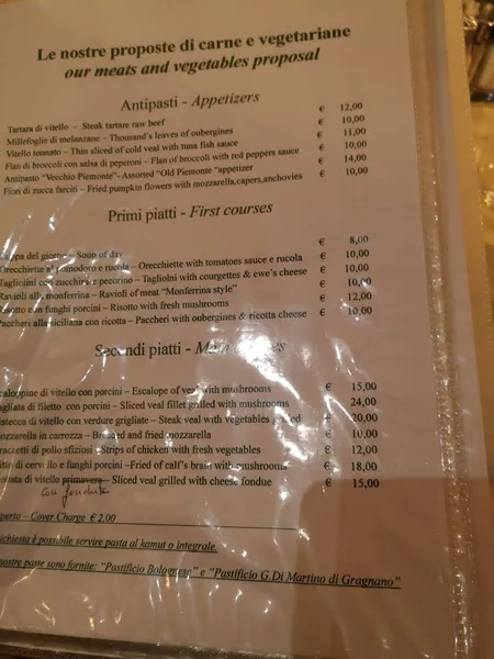 menu 2 of Ristorante Sorriso