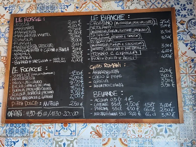 menu 1 of Pizzeria F.lli Nucilli