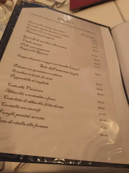 menu 1 of I Limoncini