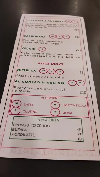 menu 1 of Binomio Roma