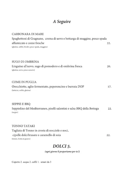 menu 0 of Retrobottega