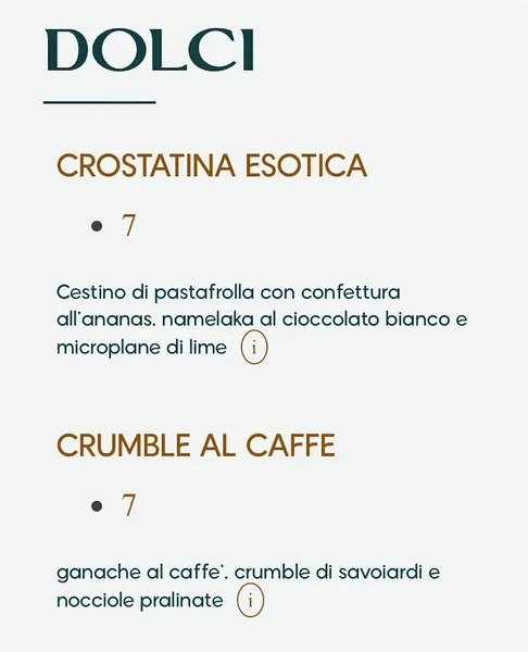 menu 2 of Radicale Restaurant