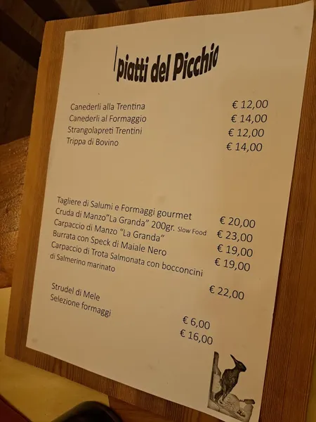 menu 0 of Al Picchio Nero