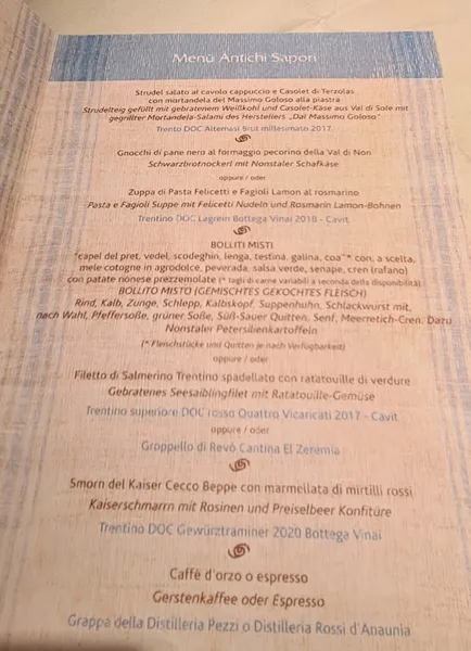 menu 0 of Osteria Palazan