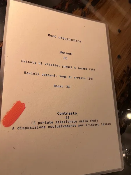 menu 0 of Connubio