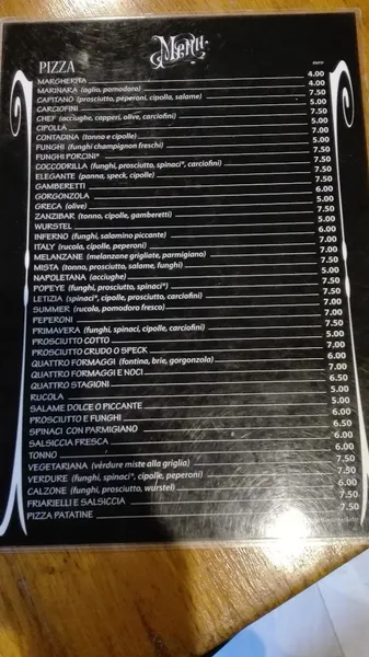 menu 1 of Pizza e altro Torino