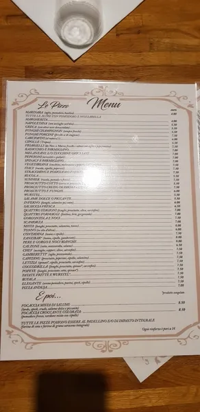 menu 2 of Pizza e altro Torino