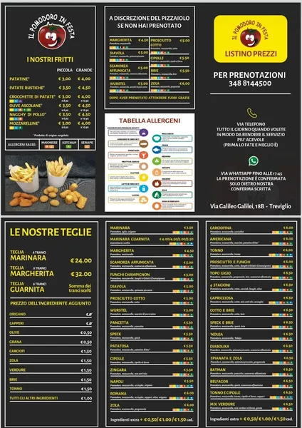 menu 0 of Il pomodoro in festa