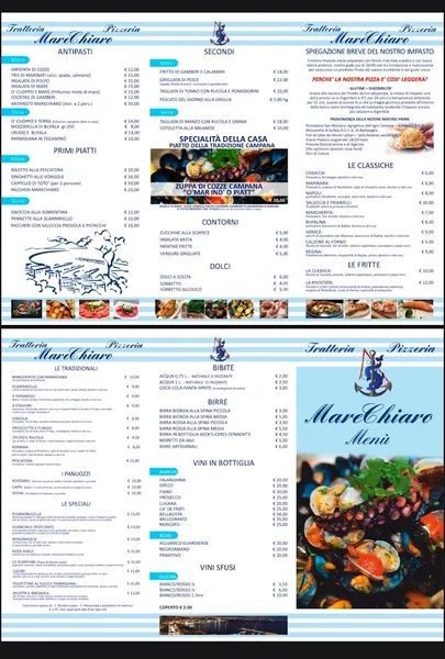 menu 2 of Pizzeria Trattoria Marechiaro