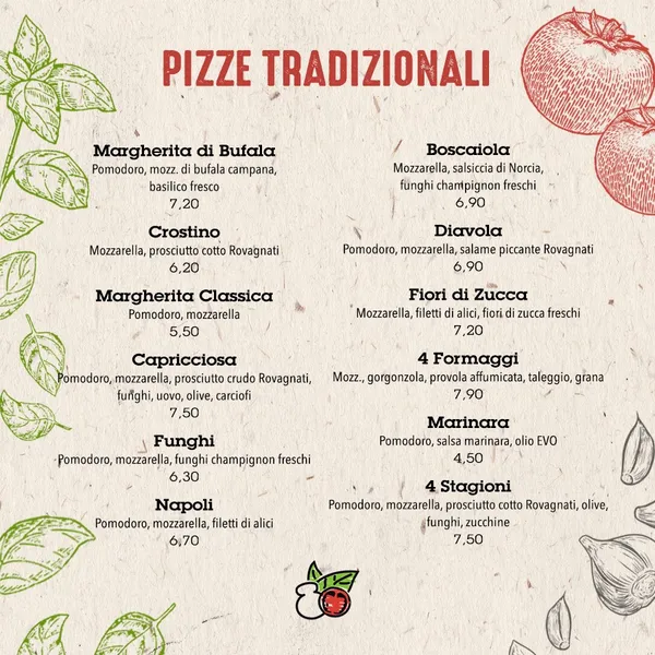 menu 0 of 5 Sapori - Pizza Artigianale | Tuscolana