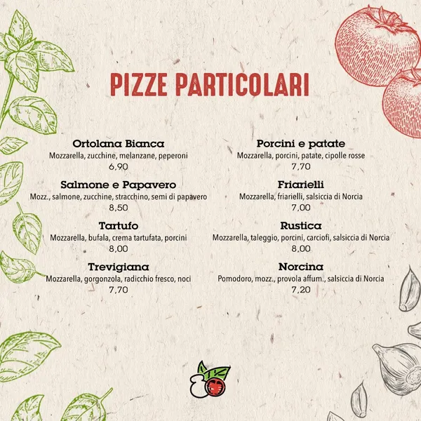 menu 2 of 5 Sapori - Pizza Artigianale | Tuscolana