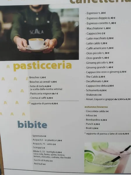 menu 2 of La Scala Bistrò