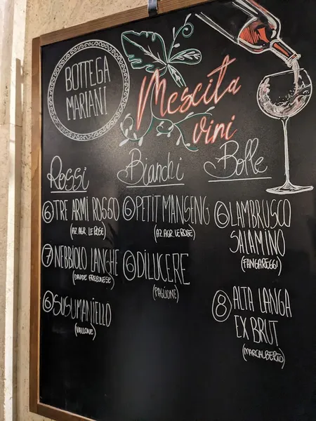 menu 2 of Bottega Mariani