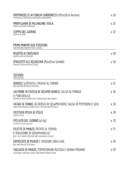 menu 2 of Eddycola