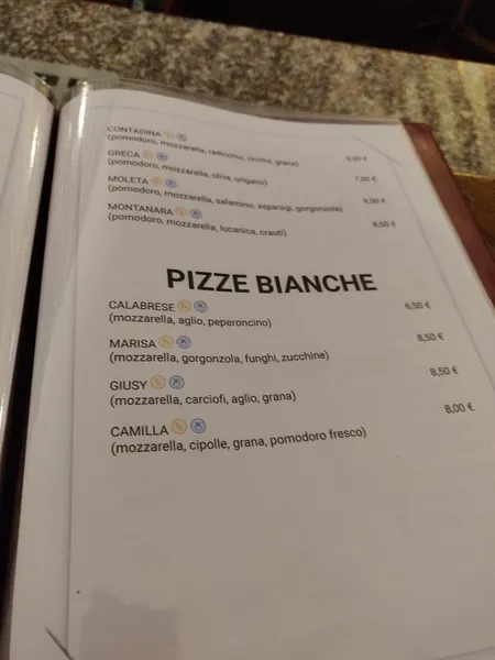 menu 1 of Pizzeria Caprice