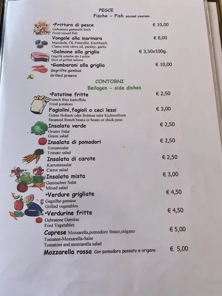 menu 1 of Patrizia