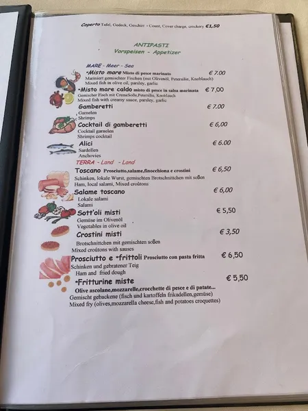 menu 2 of Patrizia