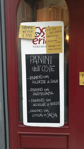 menu 2 of Osteria Vanchiglia