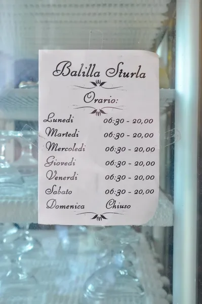 menu 0 of Balilla