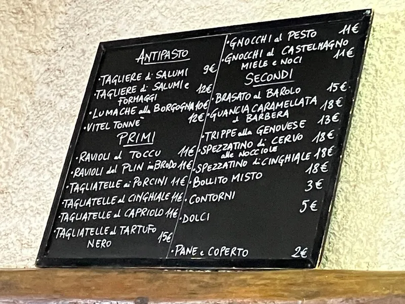 menu 0 of Antica Osteria del Gazzo