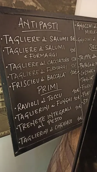 menu 2 of Antica Osteria del Gazzo