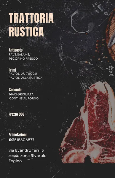 menu 0 of Trattoria Rustica