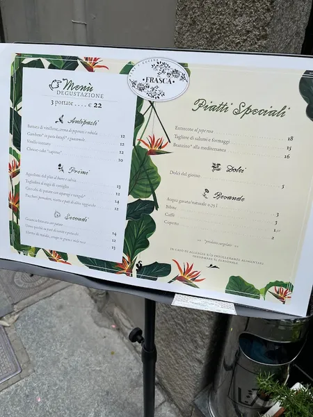 menu 2 of Da Frasca