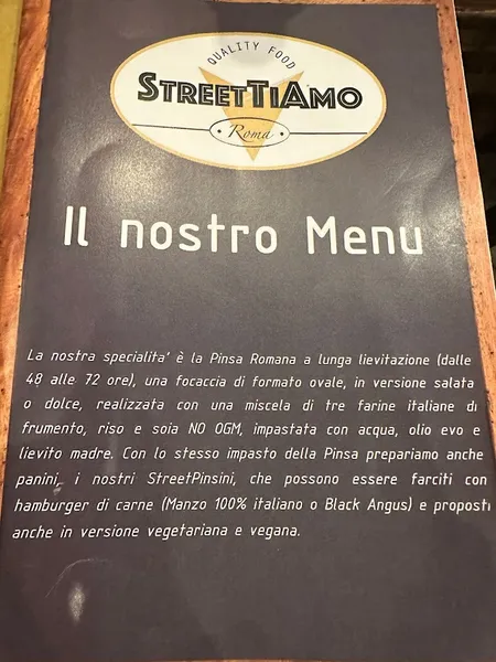 menu 0 of StreetTiamo ristorante