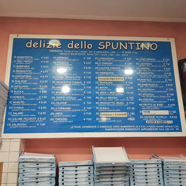 menu 0 of Lo Spuntino