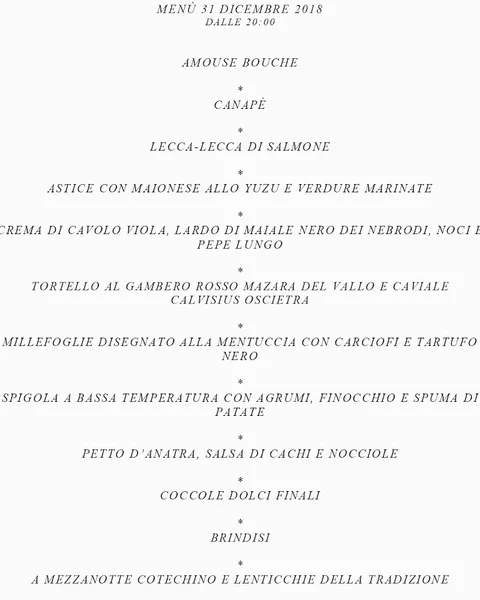 menu 1 of Etienne Roma Ristorante